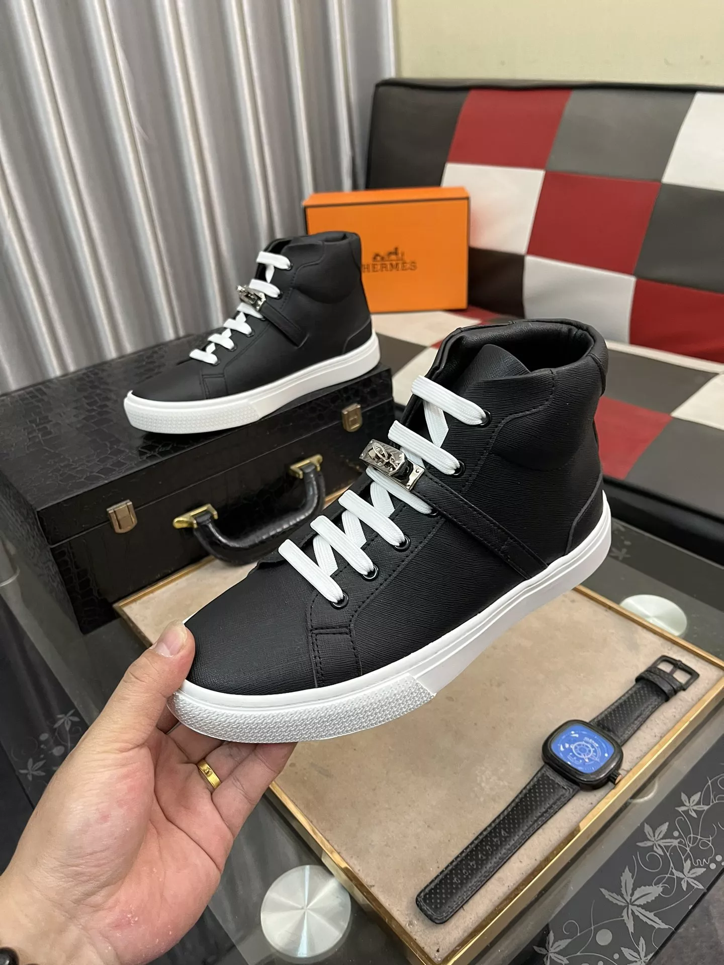 hermes high tops chaussures pour homme s_12b51113